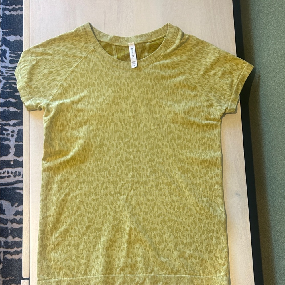 Athleta Golden Animal Print Tee